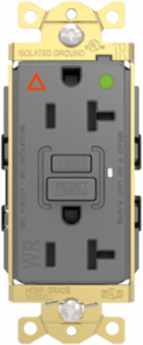 Fed Spec, Hospital Grade, 5-20R AUTOGUARD® Self-Testing, Self-Grounding GFCI