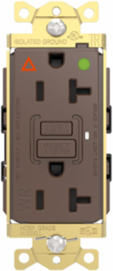 Fed Spec, Hospital Grade, 5-20R AUTOGUARD® Self-Testing, Self-Grounding GFCI