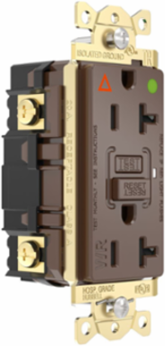 Fed Spec, Hospital Grade, 5-20R AUTOGUARD® Self-Testing, Self-Grounding GFCI