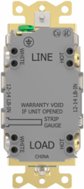 Fed Spec, Hospital Grade, 5-20R AUTOGUARD® Self-Testing, Self-Grounding GFCI