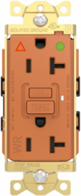 Fed Spec, Hospital Grade, 5-20R AUTOGUARD® Self-Testing, Self-Grounding GFCI