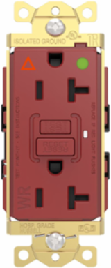 Fed Spec, Hospital Grade, 5-20R AUTOGUARD® Self-Testing, Self-Grounding GFCI
