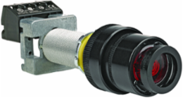 Illuminated Push Button Operator - Red Lens, 3.130 Inch Width, 10 A