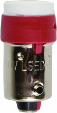 110V LED Pilot Light Lamp, 3 Inch x 1 Inch, Bayonet Base, UL Listed