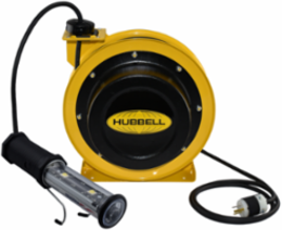 70' 16/3 Industrial Duty Cord Reel w/LED Hand Lamp
