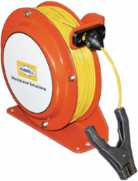 Open Spool Static Discharge Reel 75' w/Aircraft Clamp