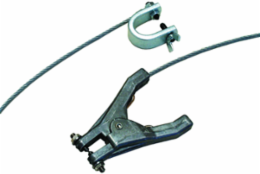 3' Flex Steel Cable w/Hand Clamp & C Clamp