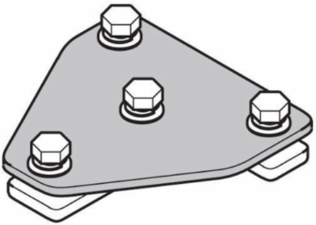 Aluminum Track Component - T–Plate