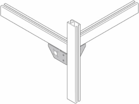 Aluminum Track Component - Corner Bracket