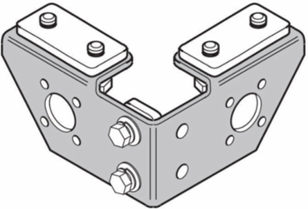 Aluminum Track Component - Corner Bracket