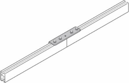 Aluminum Track Component - Splice Angle