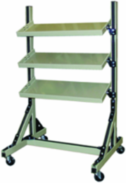 Complete Shelf Cart Kit with Three 12" Deep Adjustable Shevles 30" Wide
