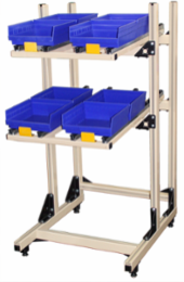 Gravity Feed Rack with Glides