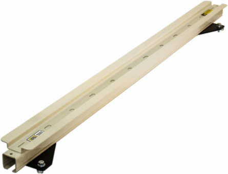 Bin Bar with Brackets 9' Wide