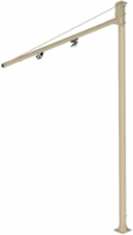 Floor Mounted Jib, Fixed 6' Boom, 7' Column, 50 Lb Capacity