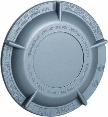 GR Series Blank Cover, 10.25 Inch x 2.563 Inch, Nitrile O-ring, Aluminum Enclosure