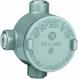1/2 Inch Aluminum Outlet Body with Blank Cover, 6.375 x 6 x 4.25 Inch, Hazardous Rated