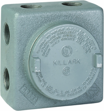 3/4 Inch Aluminum Outlet Body, 13 Hub Configuration, 7.75 x 6 x 4.125 Inch