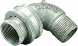 ¾ Inch 90 Degree Angle Union, Male to Female, Aluminum, Threaded for Rigid Conduit