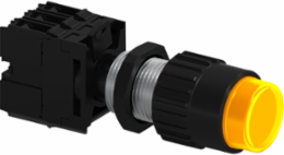 Amber Illuminated Push Button 120V AC/DC, 4.2 Inch Length, 10 Amp, Type 4X