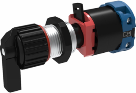 3 Position 1 Pole Double Throw Selector Switch, 4.2 Inch x 1.8 Inch, 20A Rated