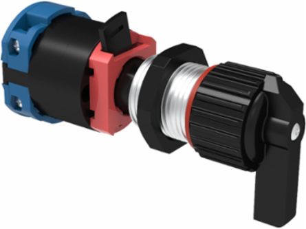 3 Position 1 Pole Double Throw Selector Switch, 4.2 Inch x 1.8 Inch, 20A Rated