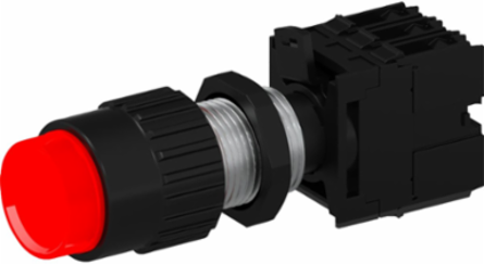 Red Illuminated Push Button, 40mm Long, 1.5W, 10A, Type 4X Nema Rating