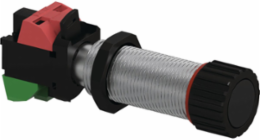 Push Button Assembly, Black, 6.7 Inch Length, 1.8 Inch Width, 10 Amp, 2 Poles