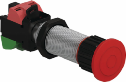 Red Mushroom Head Push Button w/ 1 N.O./1 N.C. Actuator, 57mm Length