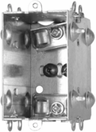Single Gang Device Box, Gangable, 3 Inch Deep, 15 Cu. In., Steel
