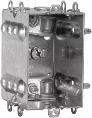 1-Gang Box 2-1/2 Inch Deep Rugged Metallic Construction (50-Pack)