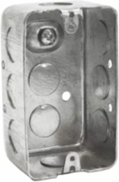 Utility Box, 1-7/8 in. Deep, 16.5 Cu. In., with Raised Ground Screw, 1/2 in. KO (50-Pack)