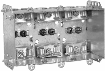 3 Gang Device Box 2.5 Inch Deep Steel, CSA Certified, 37.5 cu in