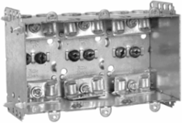 3 Gang Device Box 2.5 Inch Deep Steel, CSA Certified, 37.5 cu in