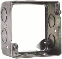 Extension ring for 4 In. Square Box, 2-1/8 in. Deep, 30 Cu. In., with Concentric, 1/2 & 3/4 in., and 1/2 in. KO (40-Pack)