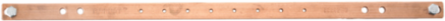 Copper Grounding & Bonding Bus Bar 0.75 Inch x 19 Inch, Rack-Mount