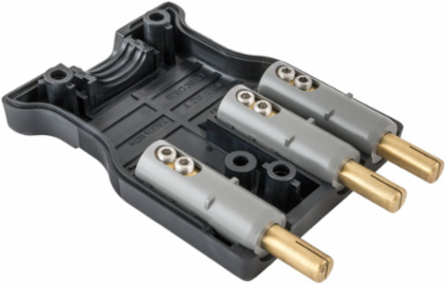 100 Amp Male Inline Stage Pin Device, 125V, Black