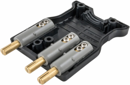 100 Amp Male Inline Stage Pin Device, 125V, Black