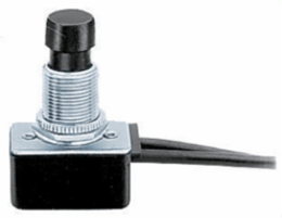 Push Button Switch, SPST, 4A 250V/8A 125V, 1.5 Inch x 0.98 Inch x 0.64 Inch