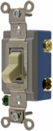 Extra Heavy Duty 3-Way Toggle Switch, 15A 120/277V AC, Ivory