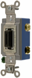 Heavy Duty Locking Toggle Switch, 15A 120/277V AC, 4 Way, Back and Side Wired