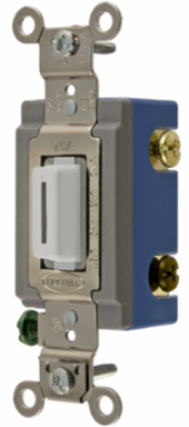 Extra Heavy Duty Locking Toggle Switch, 15A 120/277V AC, White, Four Way