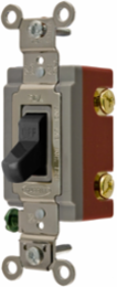 Extra Heavy Duty Toggle Switch, Single Pole, 20A 120/277V AC, Black