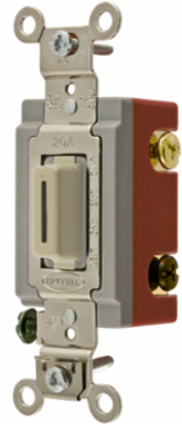 Heavy Duty Locking Toggle Switch, 20A 120-277V, Four Way, Ivory