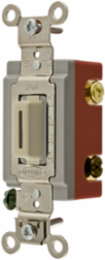 Heavy Duty Locking Toggle Switch, 20A 120-277V, Four Way, Ivory
