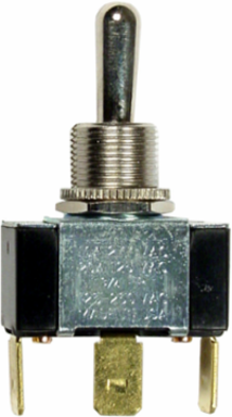Commercial Grade Panel Mount Bat Handle Switch, SPDT 10A 250V, 2.15 Inch x 0.56 Inch x 1.12 Inch