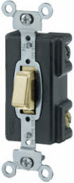 Illuminated Industrial Grade Switch, 15A 120/277V AC, 4 Way, Ivory
