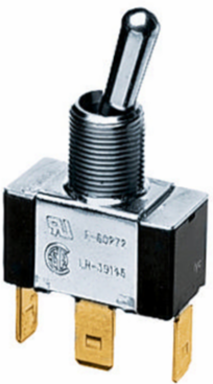 Commercial Grade Bat Handle Switch, SPDT, 10A 250/125V, 2.09 Inch x 0.56 Inch x 1.12 Inch