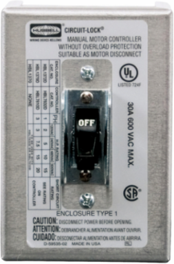Circuit-Lock® NEMA 1 Toggle Switch Disconnect 3-Pole 30A 600V AC
