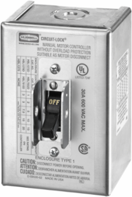 Circuit-Lock® NEMA 1 Toggle Switch Disconnect 3-Pole 30A 600V AC